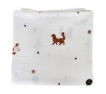 Lekka narzuta muślinowa do spania 150x200cm - pieski, cavaliery