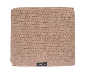 Kocyk/otulacz/mgiełka merino PREMIUM - karmelowy beż