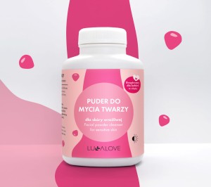 Puder do mycia twarzy - malinowy 75 g