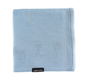 Lekki kocyk bambusowy dla dorosłych - błękitny, baby blue