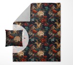 Zestaw koco-kołdra z wypełnieniem 150x200 cm + poszewka na jasiek - Barokowy ogród