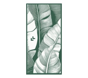 Innowacyjny ręcznik bambusowy XL -  liście