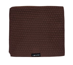 Kocyk/otulacz/mgiełka merino PREMIUM - Czekolada