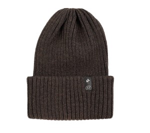 Czapka merino - czekolada, 100% wełna merino